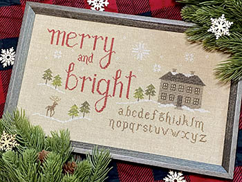 Merry And Bright Sampler - Cross Stitch Pattern