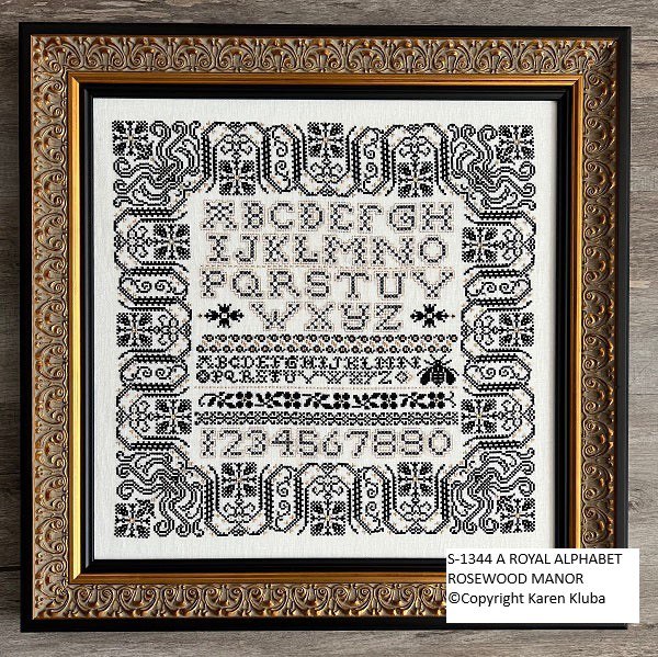 Royal Alphabet - Cross Stitch Pattern