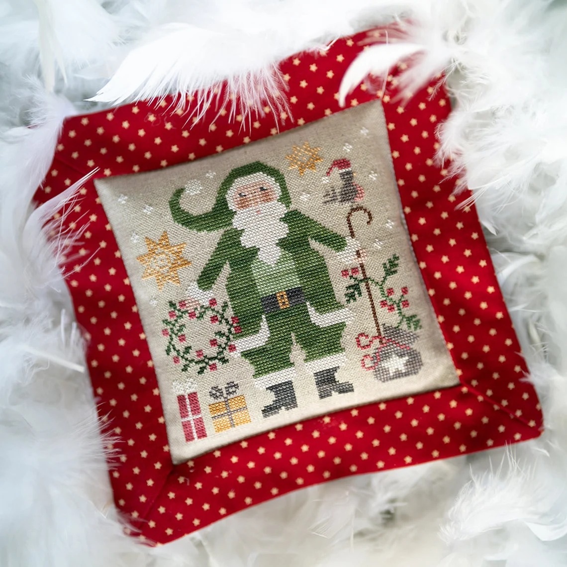 Pere Noel Vert - Christmas Cross Stitch Pattern