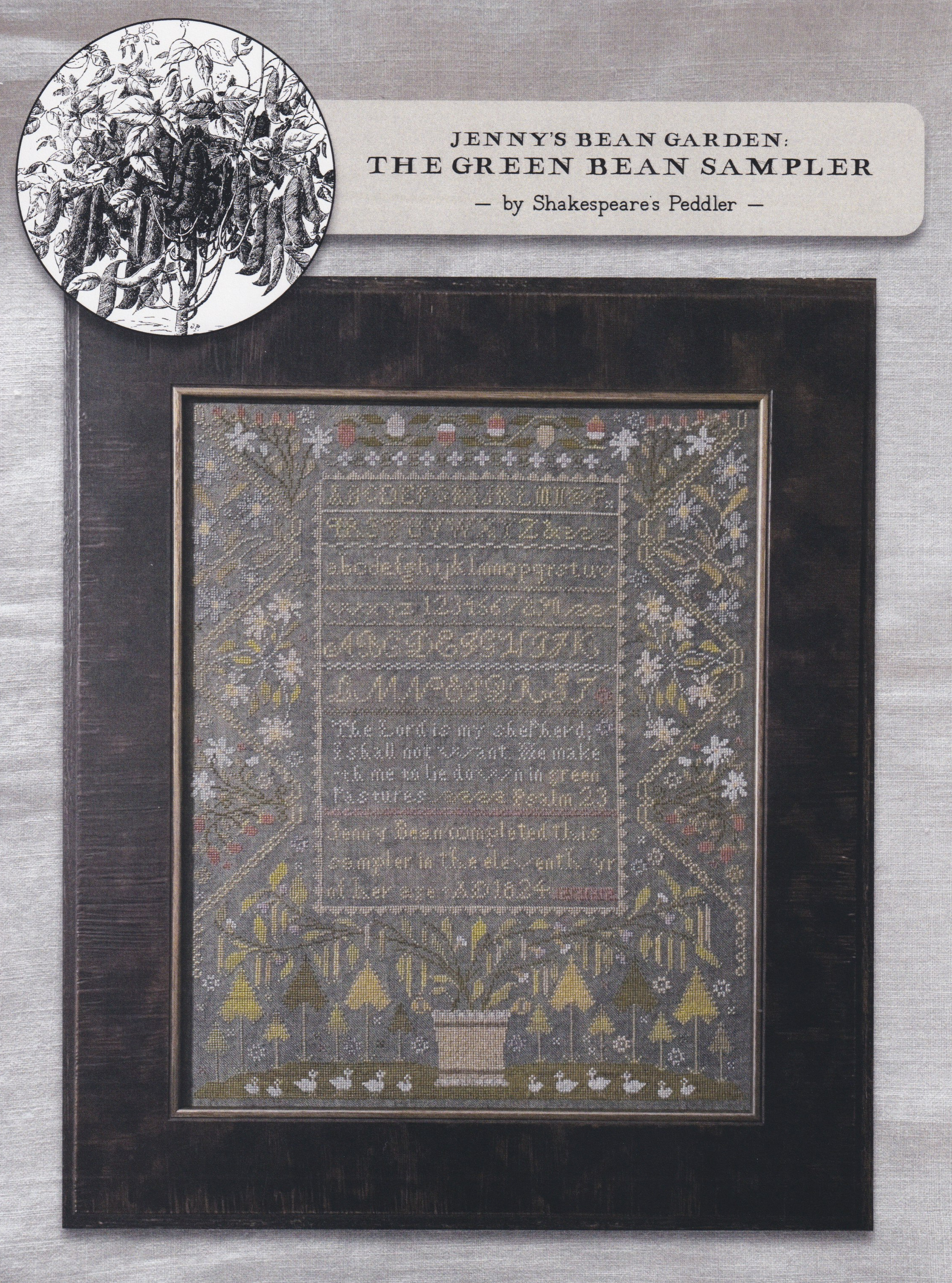 Jenny's Bean Garden - Green Bean - Cross Stitch  