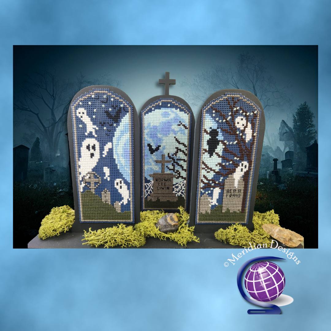 Graveyard Shift - Halloween Cross Stitch Pattern