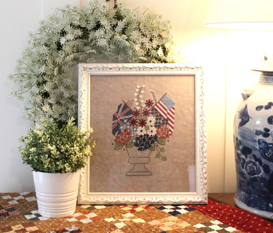 Red, White And Blue - Cross Stitch Pattern