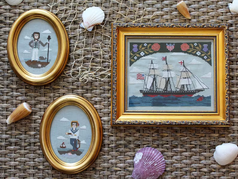 Neptune And The Sailors - Cross Stitch Pattern