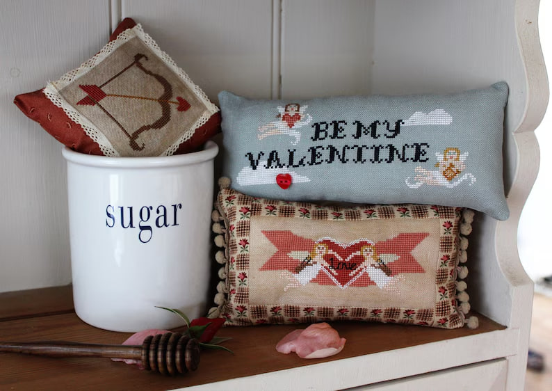 Cupboard Cupids - Valentines Cross Stitch Pattern