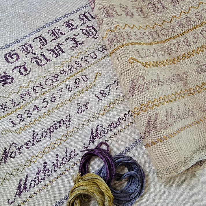 Mathilda Mansson 1877 Sampler - Cross Stitch Pattern 