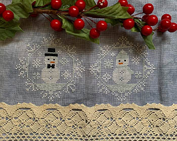 Quirky Quaker Snowfolk - Winter Cross Stitch Pattern