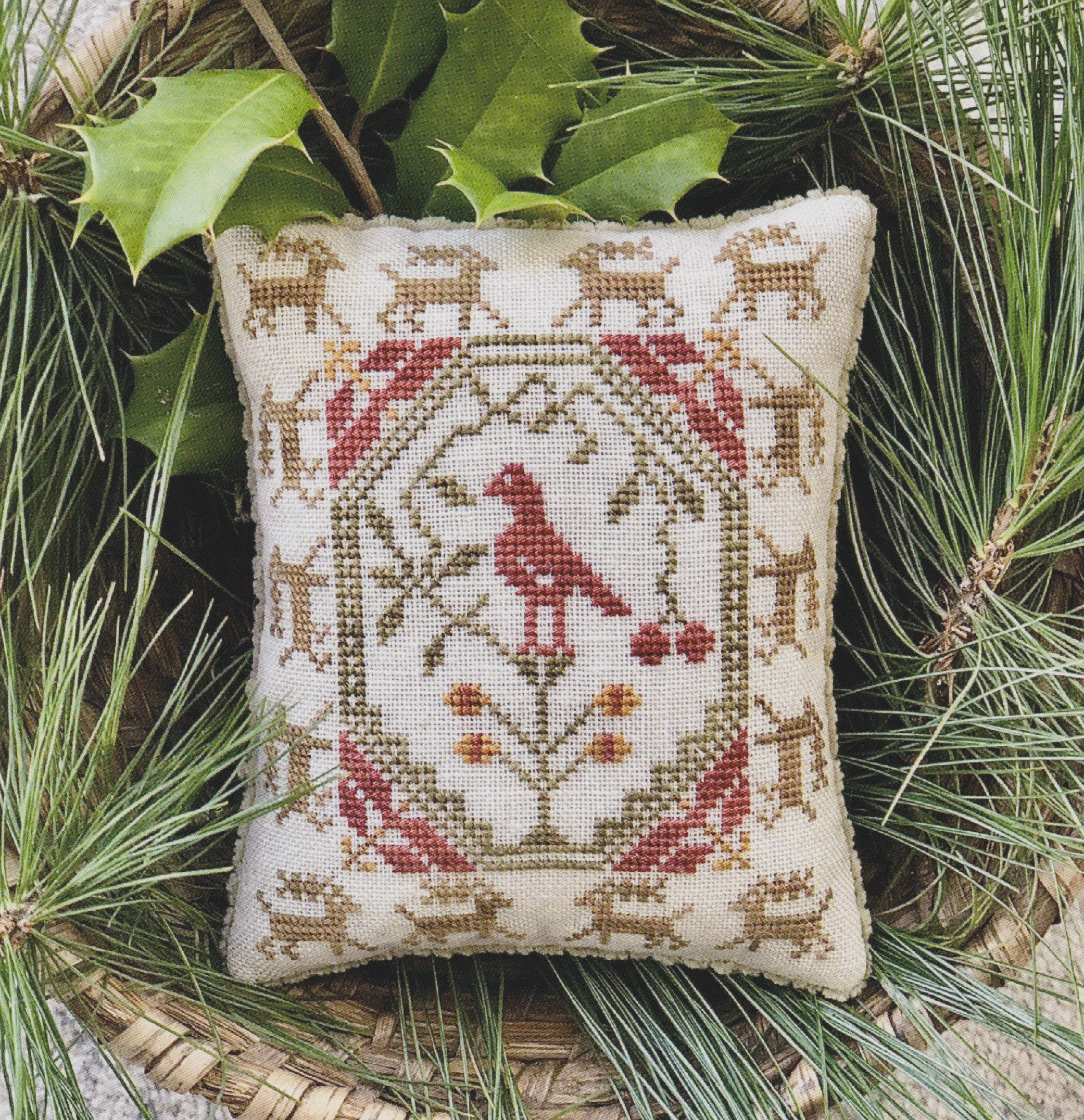 Christmas Pin Pillow - Cross Stitch Pattern