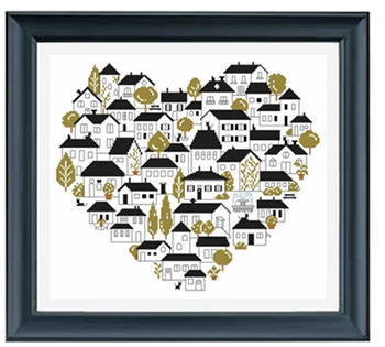 Au Coeur Du Village - Cross Stitch Pattern