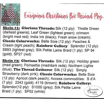 European Christmas Box - Embellishment Pack