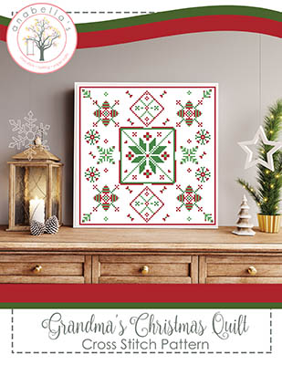 Grandma's Christmas Quilt -Cross Stitch Pattern
