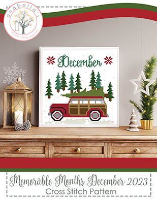 Memorable Months December - Christmas Cross Stitch Pattern