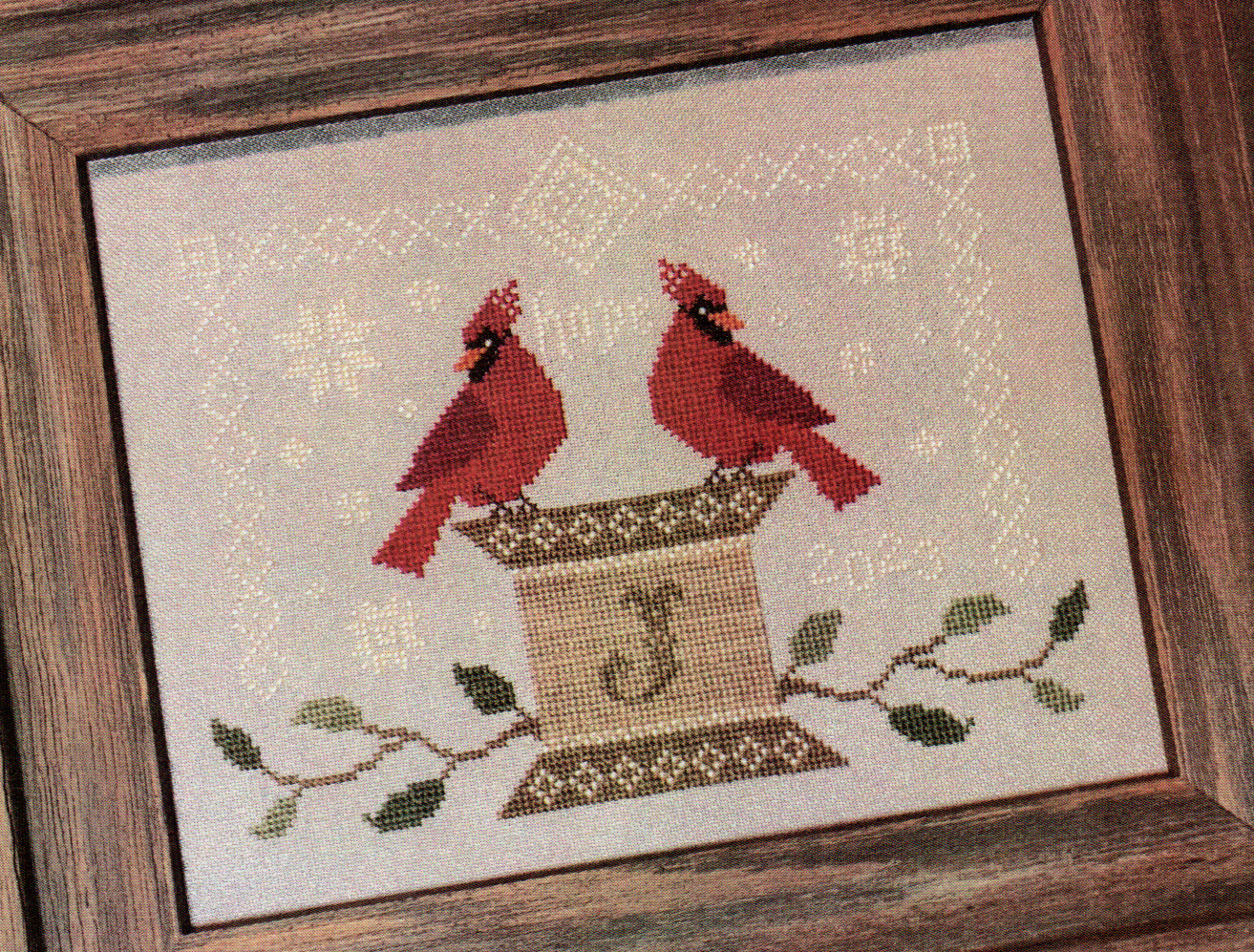 Twin Cardinals - Cross Stitch Pattern