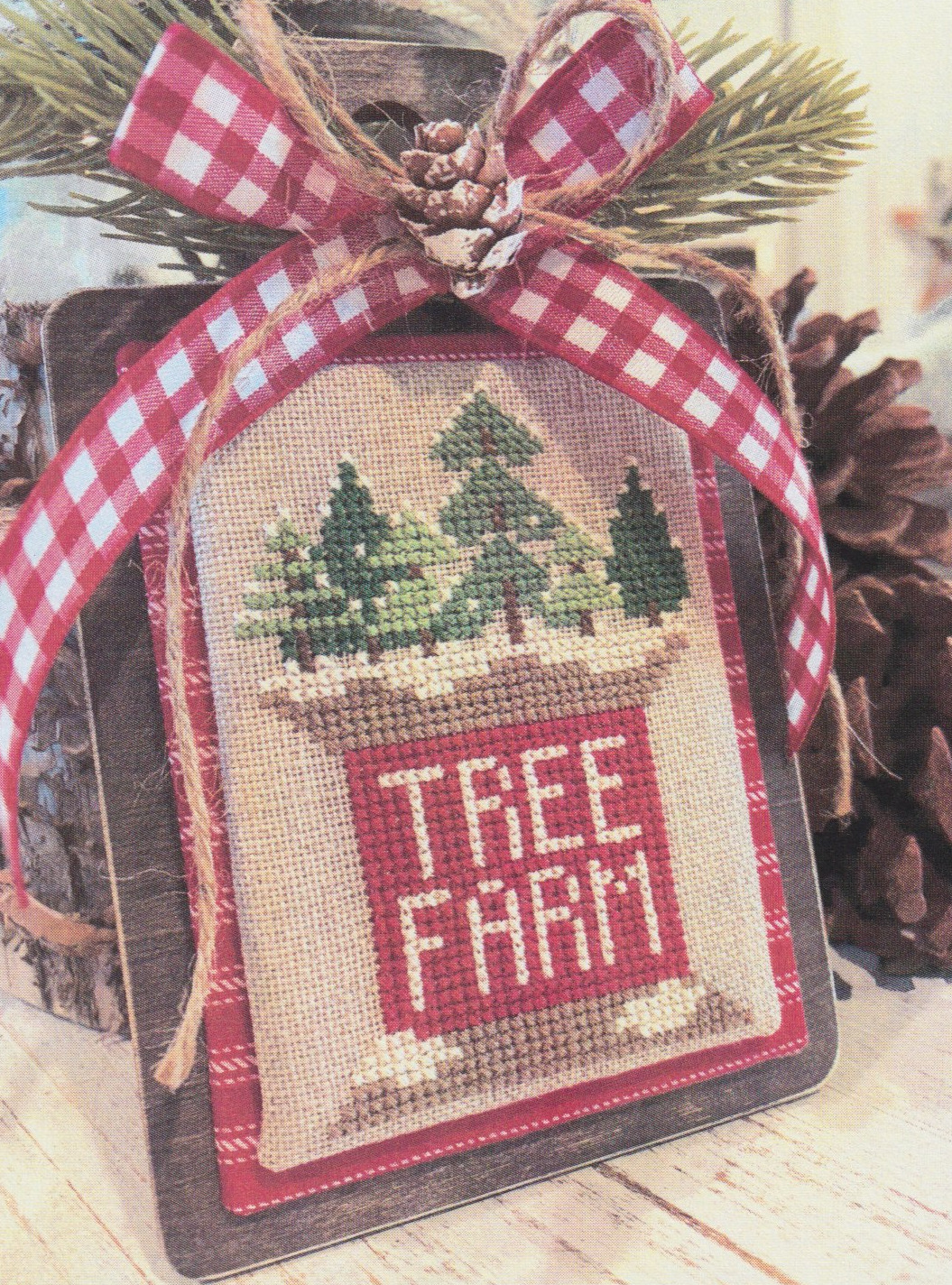 Tree Farm Spool - Christmas Cross Stitch Pattern