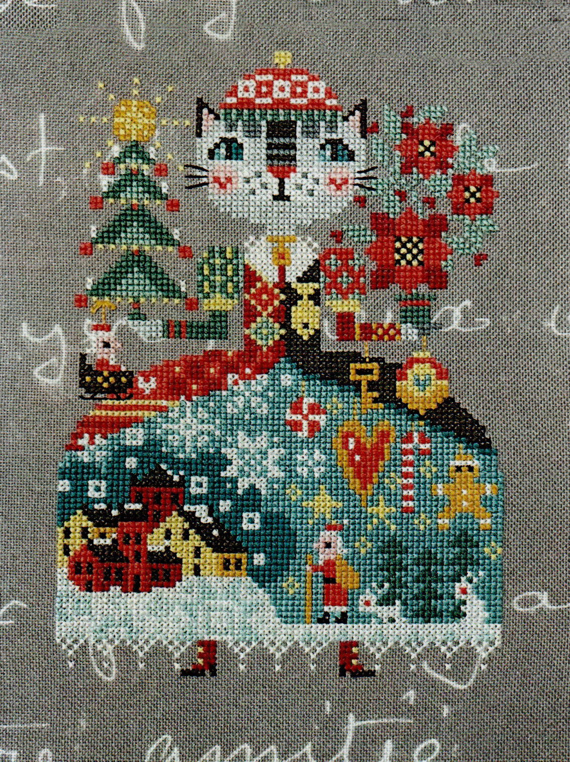 Christmas Cat - Cross Stitch Pattern