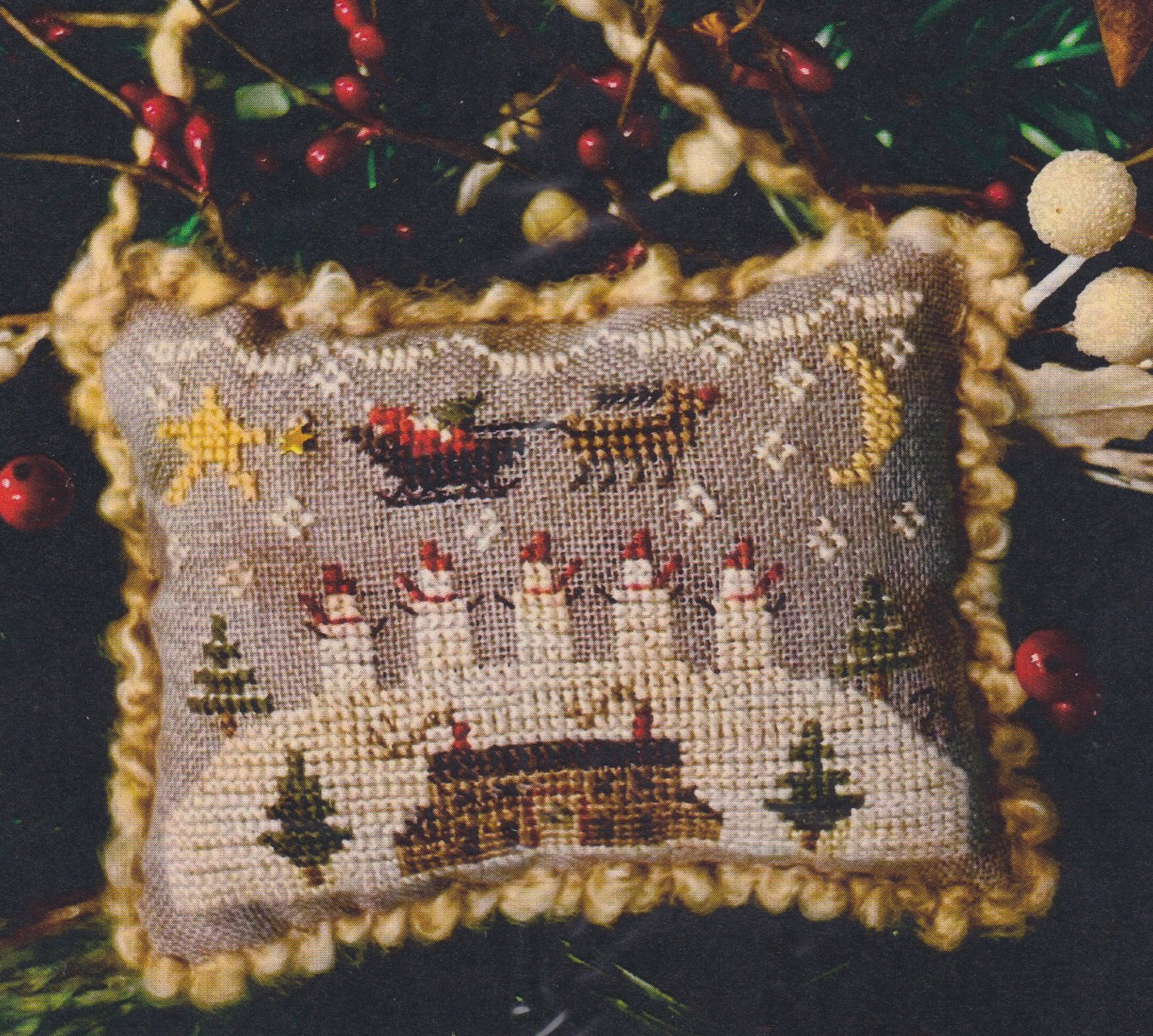 Snowman Lookout - Christmas Cross Stitch Pattern