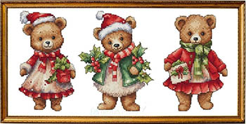 Christmas Bears - Cross Stitch Pattern