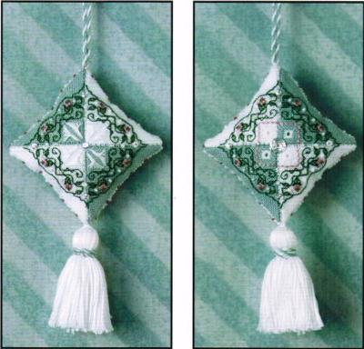Tea Caddy Treasure Box Fob -  Cross Stitch Pattern