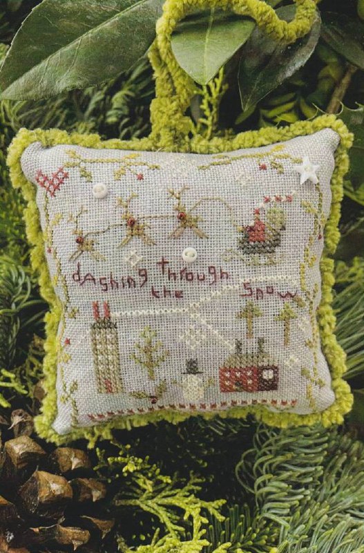 Dashing Through The Snow - Christmas Cross Stitch Pattern