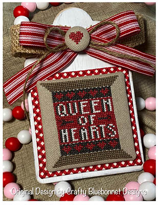 Queen Of Hearts Spool - Cross Stitch Pattern