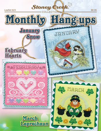 Monthly Hang-Ups (Jan - Mar) - Cross Stitch Pattern
