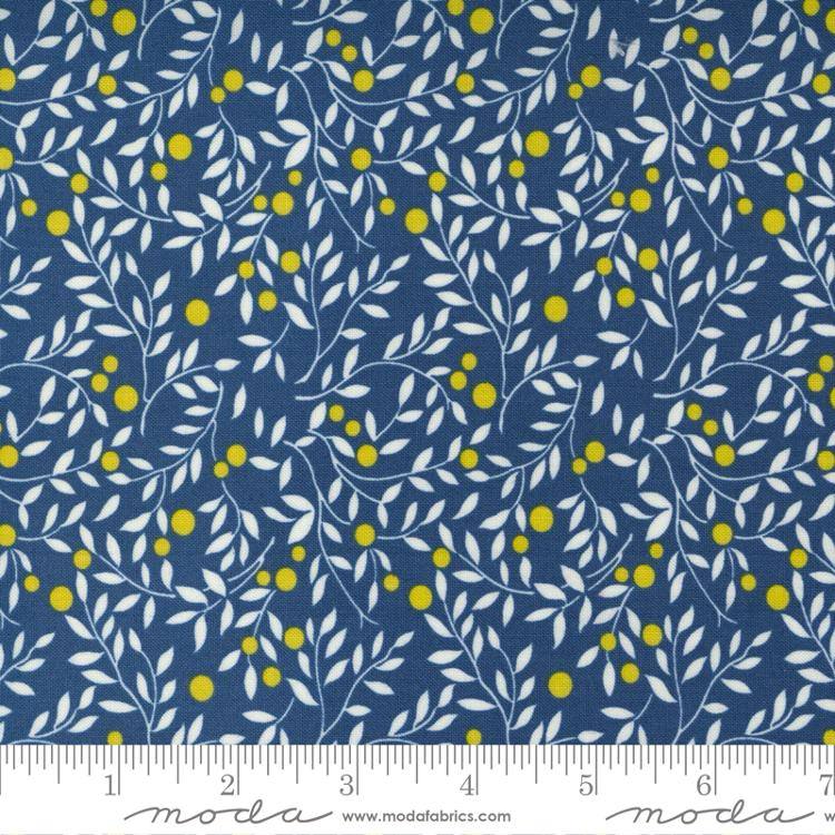 Morning Light Bluebird - Tendrils Vine - Quilt Fabric