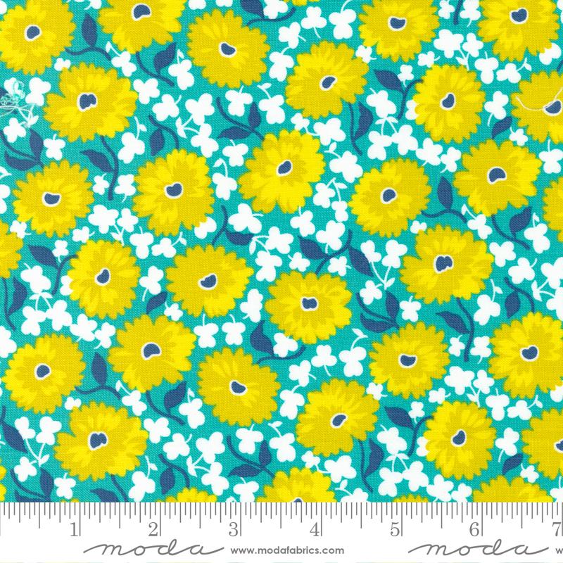 Fragrant Florals - Pond - Quilt Fabric