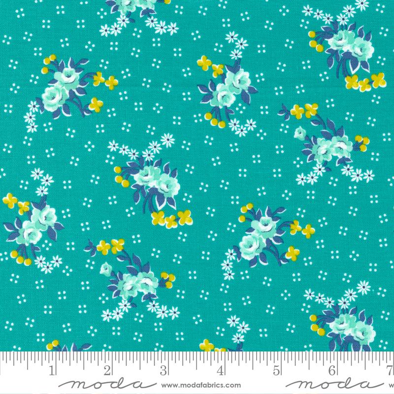 Festoon Florals - Pond - Quilt Fabric