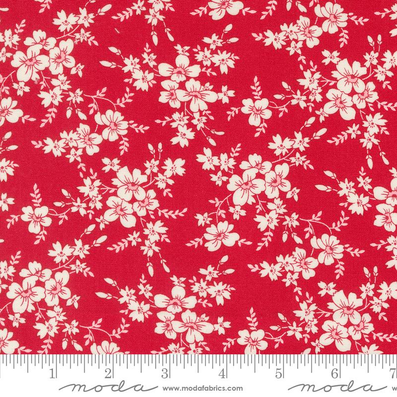 Time And Again Floral - Cherry - Quilt Fabric