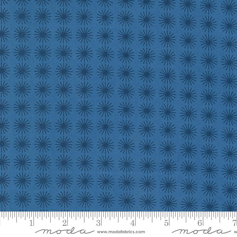 Time And Again Starburst - Bluebell - Quilt Fabric