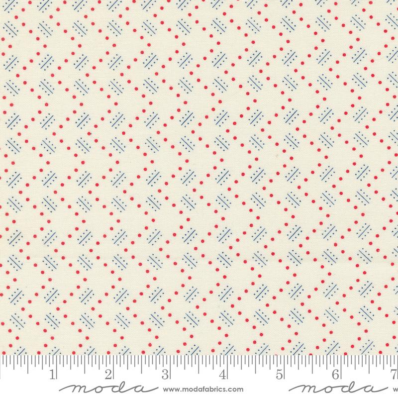 Time And Again Zigzag - Flour - Quilt Fabric