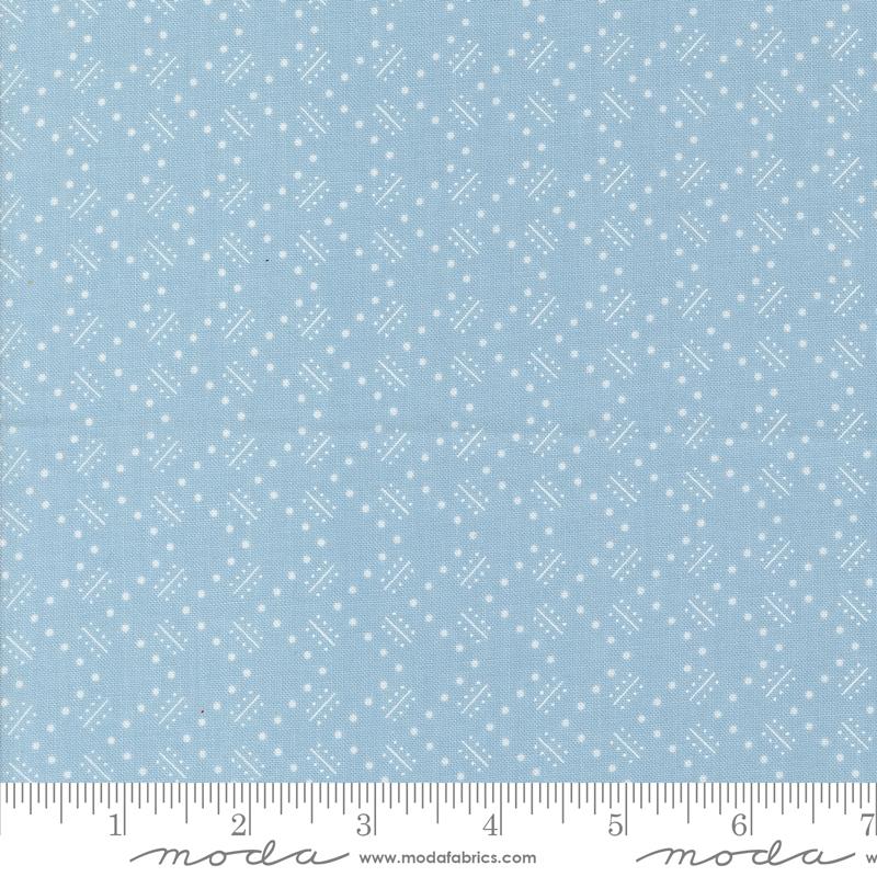 Time And Again Zigzag - Sky - Quilt Fabric