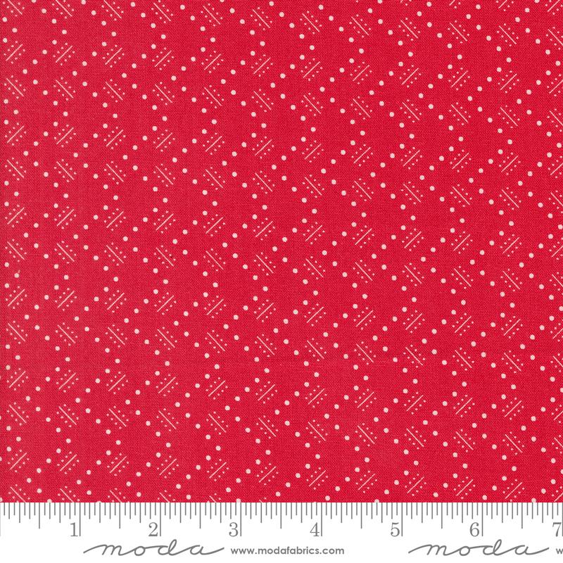 Time And Again Zigzag - Cherry - Quilt Fabric