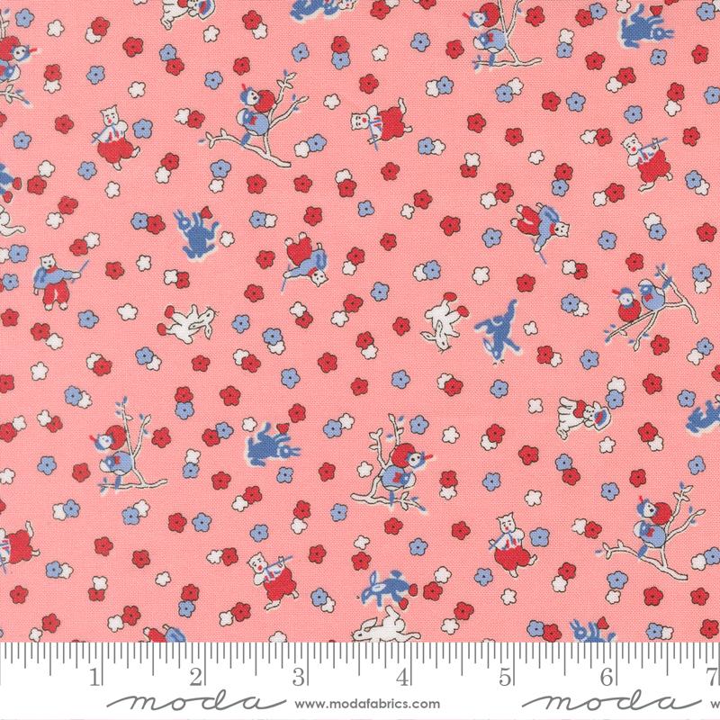 30s Playtime 2025 Animals Petal - Quilt Fabric