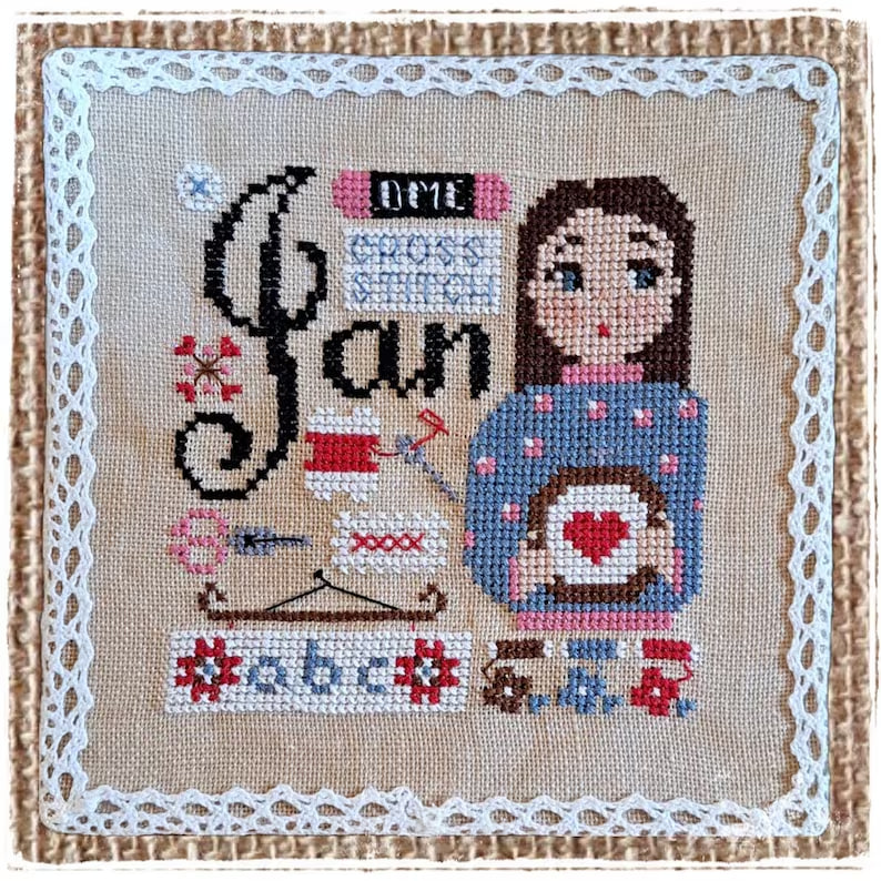 January - Cross Stitch Pattern