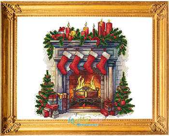 At The Fireside - Cross Stitch Pattern