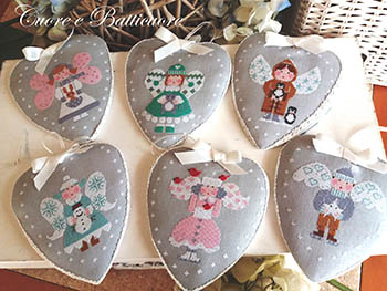 Inverno Con Gli Angeli - Christmas Cross Stitch Pattern