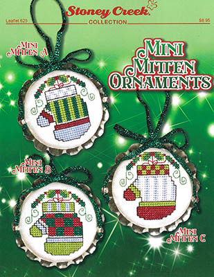 Mini Mitten Ornaments - Christmas Cross Stitch Pattern