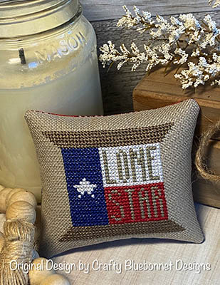 Texas State Spool - Cross Stitch Pattern