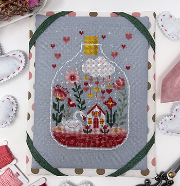 Valentine Terrarium - Cross Stitch Pattern