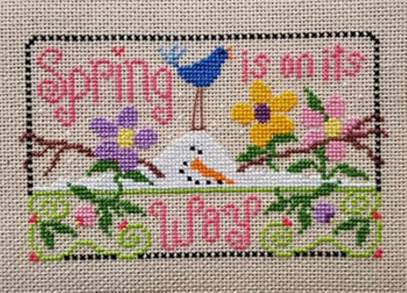 Spring Is On Its Way - Cross Stitch Pattern