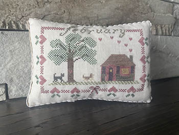 February Cottage  - Cross Stitch Pattern