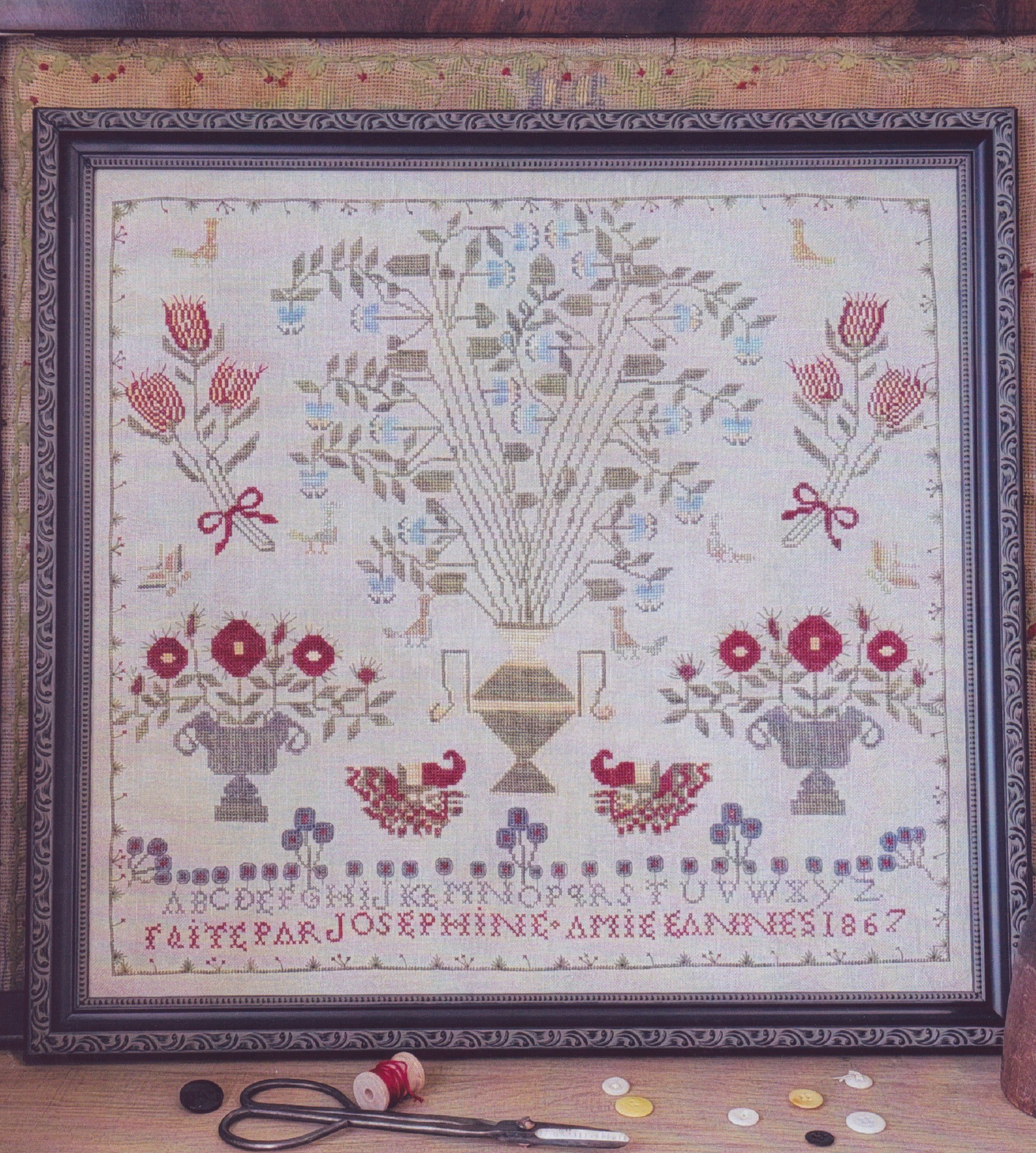Josephine And Anne 1867 - Cross Stitch Pattern