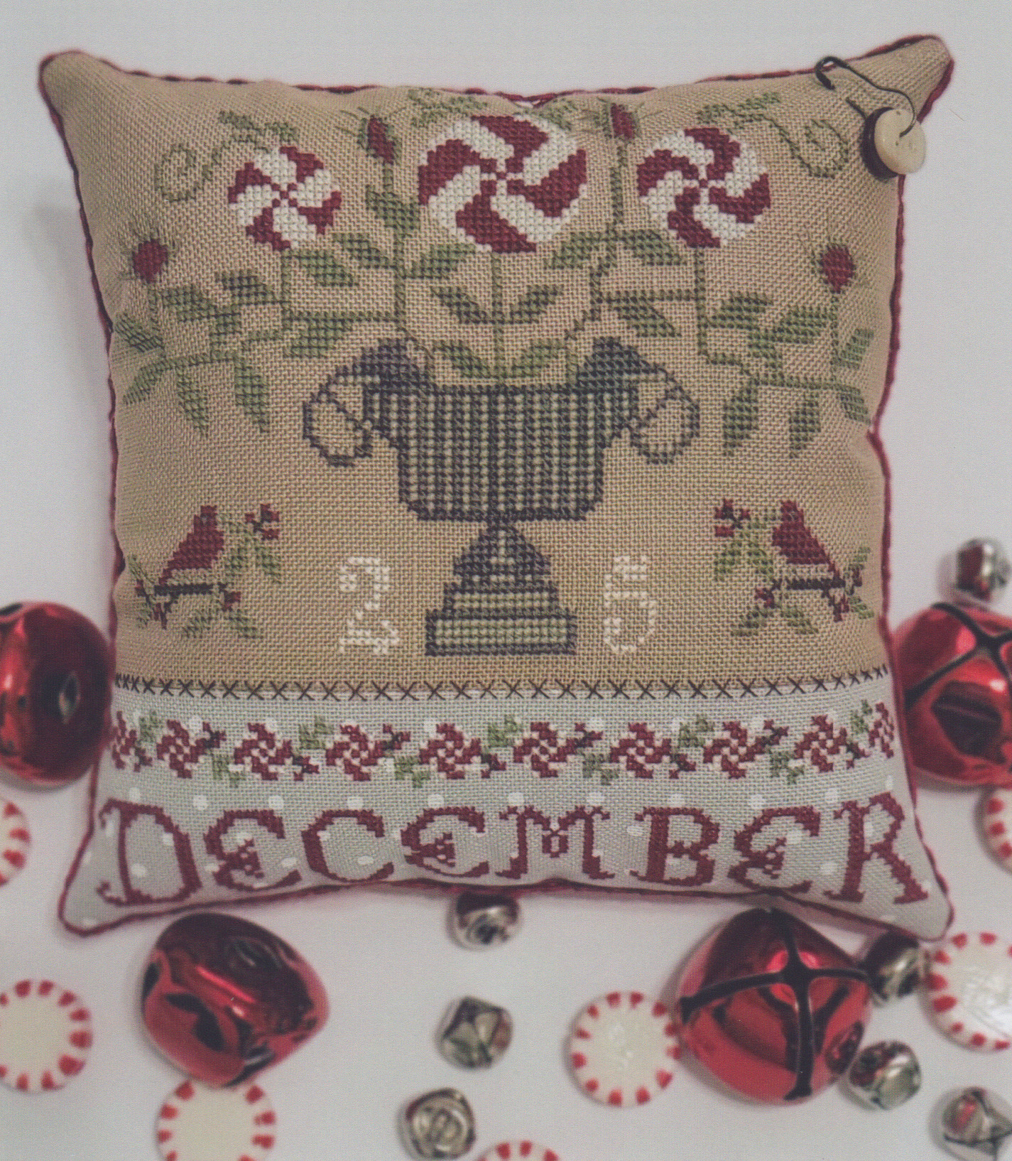 Peppermint Urn - Cross Stitch Pattern