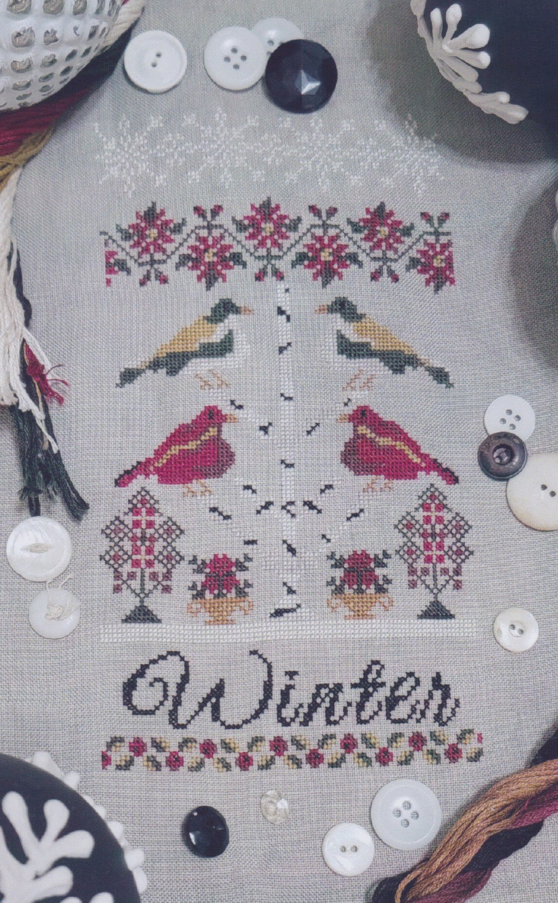 Winter Birds  - Cross Stitch Pattern