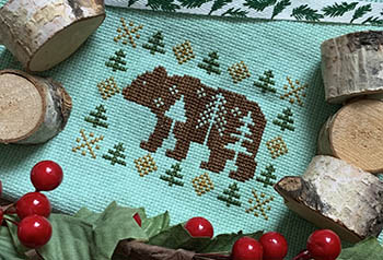 Wild Whimsy Bear - Cross Stitch Pattern