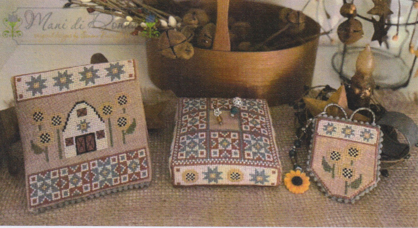 Barn In The Sun Sewing Set - Cross Stitch Pattern