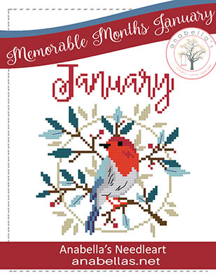 Memorable Months January - Cross Stitch Pattern