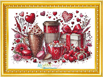 Valentines Coffee - Cross Stitch Pattern