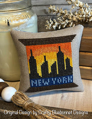 New York State Spool - Cross Stitch Pattern