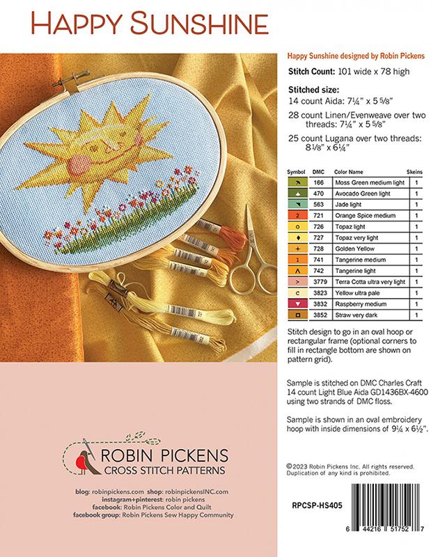 Happy Sunshine - Cross Stitch Pattern